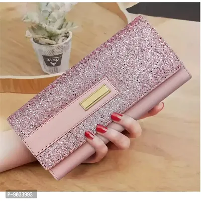 ALSU Women's Pink Hand Wallet Clutch with 6 Card Pocket_shd-008pnk-thumb4