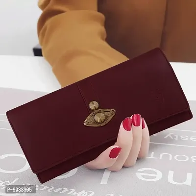 ALSU Women's Maroon Hand Wallet Clutch_arf-010mar-thumb2