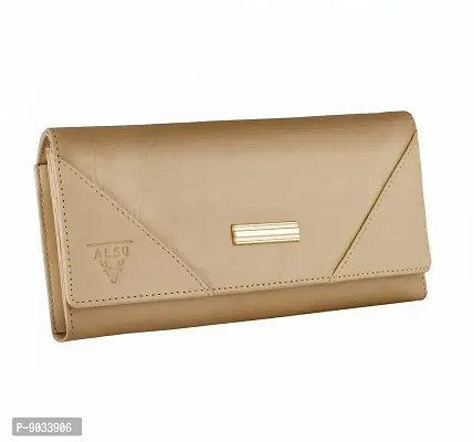 ALSU Women's Cream Hand Wallet Clutch (klm-011crm)