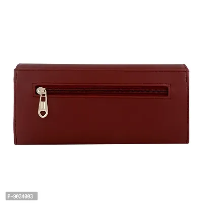 ALSU Women's Maroon Hand Clutch Wallet Purse (gdu-015mar)-thumb4