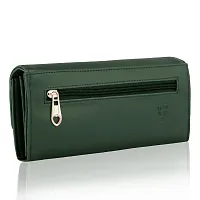 ALSU Women's Green Hand Clutch Wallet Purse_LDU-012 (Green)-thumb2