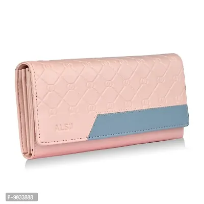 ALSU Women's Pink Hand Wallet Clutch (klm-013pnk)