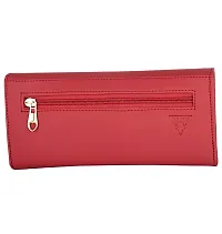 ALSU Red Leather Women's  Girl's Wallet (1955)-thumb3