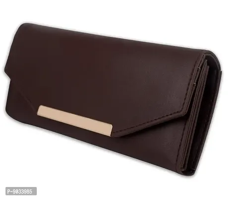 ALSU Women's Brown Hand Wallet Clutch_shd-003br