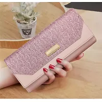 ALSU Women's Pink Hand Wallet Clutch with 6 Card Pocket_shd-009pnk-thumb1