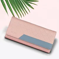 ALSU Women's Pink Hand Wallet Clutch (klm-013pnk)-thumb1