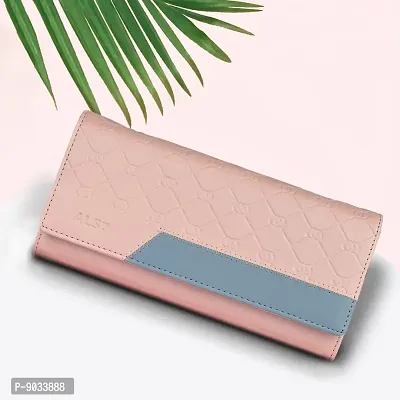 ALSU Women's Pink Hand Wallet Clutch (klm-013pnk)-thumb2