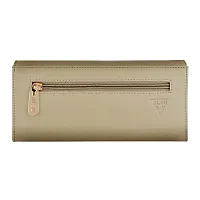 ALSU Women's Beige Hand Wallet Clutch (Beige)-thumb3