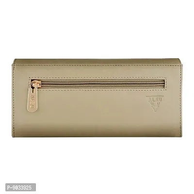 ALSU Women's Beige Hand Wallet Clutch (Beige)-thumb4