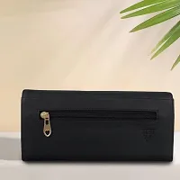 ALSU Women's Black Hand Wallet Clutch_klm-007bk-thumb1