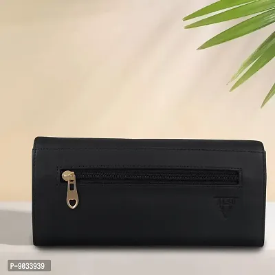 ALSU Women's Black Hand Wallet Clutch_klm-007bk-thumb2