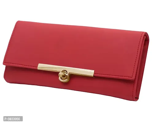 FOREVER YOUNG Women Red Genuine Leather Wallet red - Price in India |  Flipkart.com