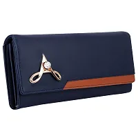 ALSU Women's Blue Hand Wallet Clutch_arf-005blu-thumb1