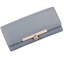 ALSU Women's Blue Hand Clutch Wallet Purse_LDU-012gryshblu-thumb4