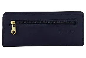 ALSU Navy Blue Women's Fancy Stylish Clutch Wallet Purse Handbag (LDU-001Gr) gift for Womens Phone Clutch Casual-thumb1
