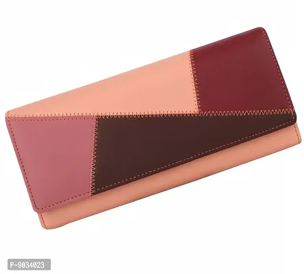 ALSU Women's Pink Hand Wallet Clutch Multicoloured Cut Design_klm-005pnk-thumb4