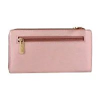 ALSU Women's Peach Hand Clutch Wallet (Pink)-thumb3