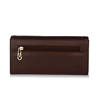 ALSU Brown Faux Leather Women's Clutch (ARF-009)-thumb2