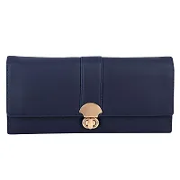 ALSU Women's Blue Hand Clutch Wallet Purse_arf-006blu-thumb3