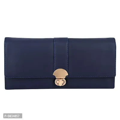 ALSU Women's Blue Hand Clutch Wallet Purse_arf-006blu-thumb4