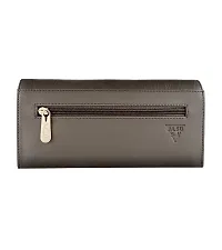 ALSU Women's Grey Hand Wallet Clutch (klm-012gry)-thumb1