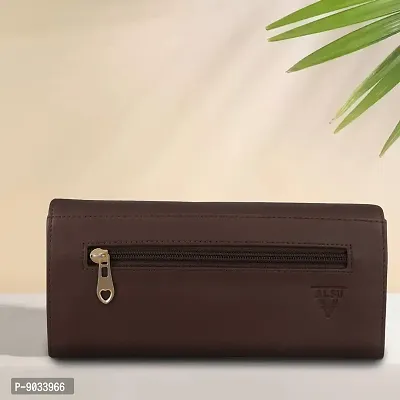 ALSU Women's Brown Hand Wallet Clutch_klm-007br-thumb2