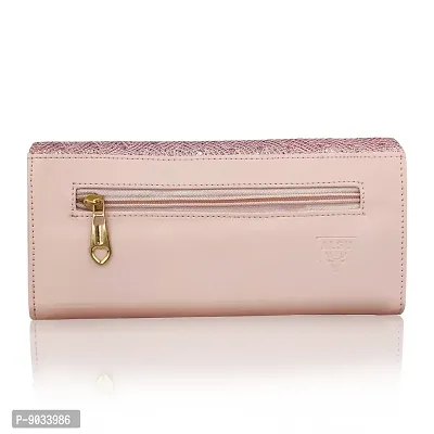 ALSU Women's Pink Hand Wallet Clutch with 6 Card Pocket_shd-009pnk-thumb3