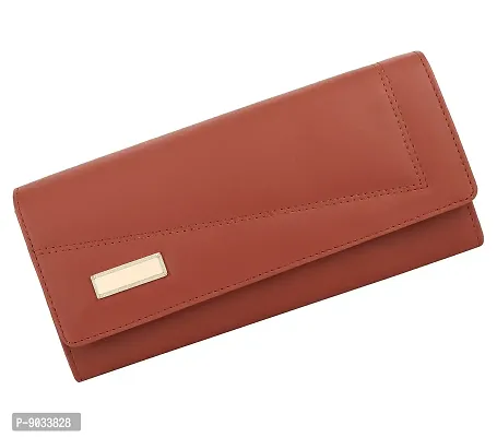 ALSU Women's Tan Wallet Cum Hand Clutch with 4 Card Pockets_arf-003tan-thumb4