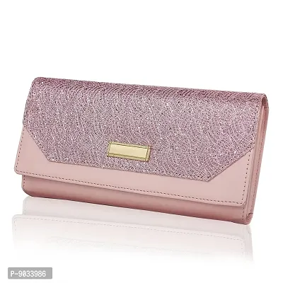 ALSU Women's Pink Hand Wallet Clutch with 6 Card Pocket_shd-009pnk-thumb0