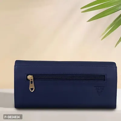 ALSU Women's Blue Hand Wallet Clutch_klm-007blu-thumb2