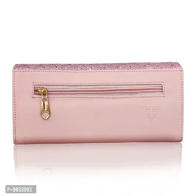 ALSU Women's Pink Hand Wallet Clutch with 6 Card Pocket_shd-008pnk-thumb2