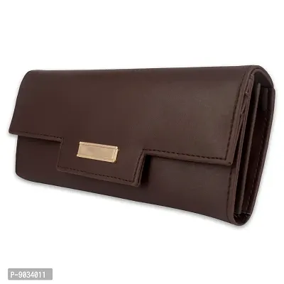 ALSU Women's Brown Hand Wallet Clutch_shd-007br