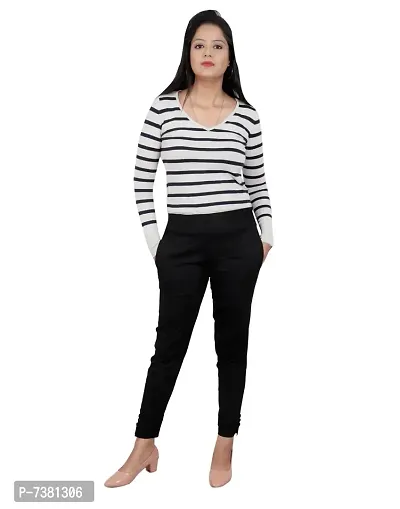 Women Stylish Cotton Blend Trouser-thumb0