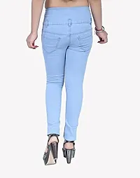 ARIXTY Women's Denim Slim Fit Jeans (Light Blue-30)-thumb4