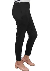 ARIXTY Skinny Fit Women Cotton Blend Trousers (30, Black)-thumb2