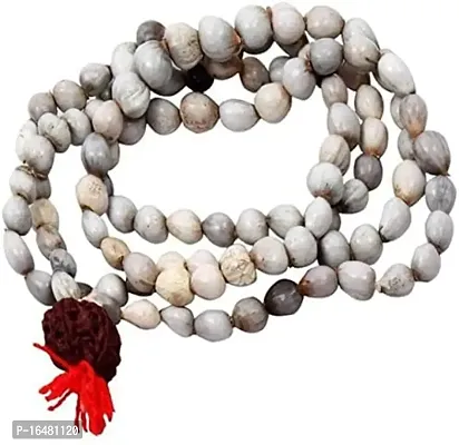 Devotee Fashion Original Vaijanti Mala 108 Beads for Jaap  Wearing (Pack of 1pcs) White