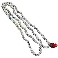 Devotee Fashion Original Vaijanti Mala 108 Beads for Jaap  Wearing (Pack of 02pcs) White-thumb2