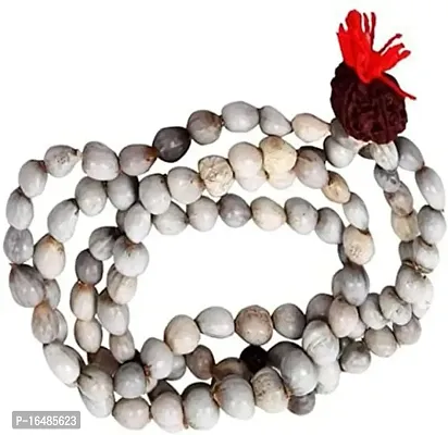 Devotee Fashion Original Vaijanti Mala 108 Beads for Jaap  Wearing (Pack of 1pcs) White.