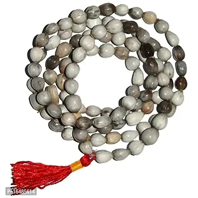 Devotee Fashion Original Vaijanti Mala 108 Beads for Jaap  Wearing Pack of 01pcs White''