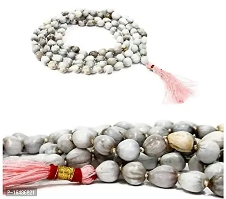 Devotee Fashion Original Vaijanti Mala 108 Beads for Jaap  Wearing (Pack of 01pcs) White.