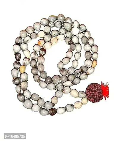 Devotee Fashion 108+1 Beads Vaijayanti Mala (Off-White) Pack of 01