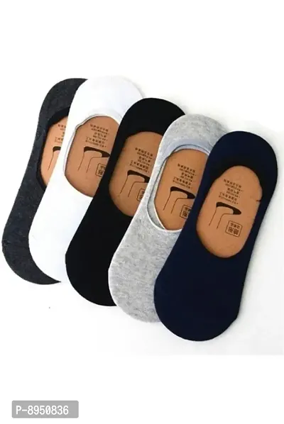 Classy Loafer Socks for Unisex Pack Of 5-thumb0