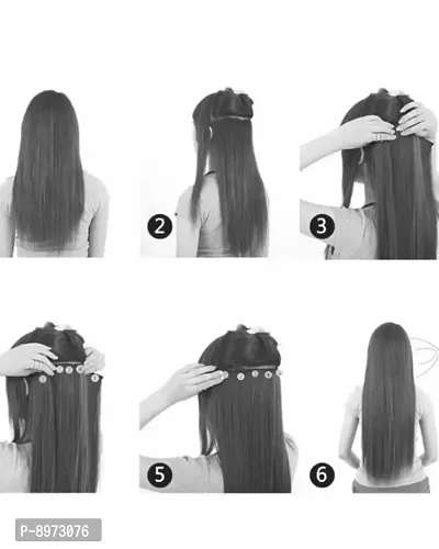 Beautiful Straight extension for girls Hair Extension Pack Of 1-thumb4