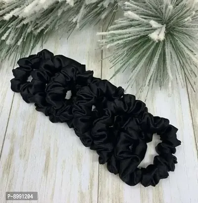 Satin Silk Hair Scrunchies For Girls and Women Pack of 12 Pcs