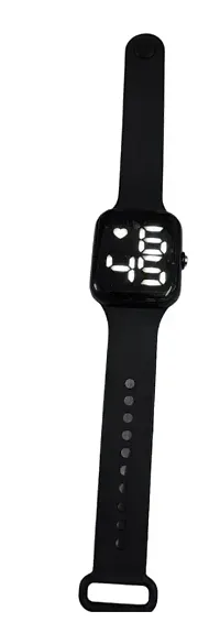 Attractive LED Digital Black Dial Watches For Boys-Black-thumb1