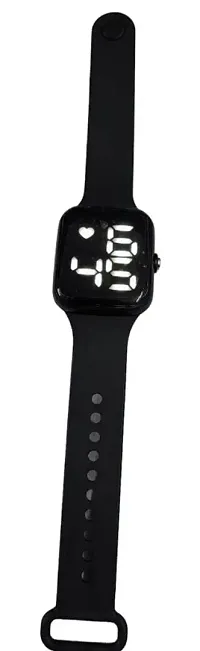 Attractive LED Digital Black Dial Watches For Boys-Black-thumb2
