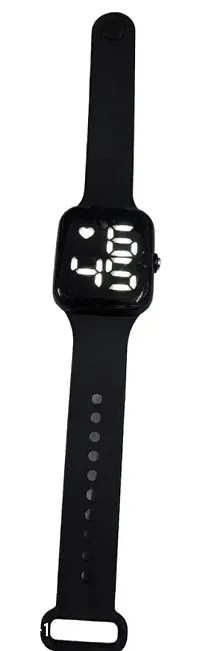 Attractive LED Digital Black Dial Watches For Boys-Black-thumb3