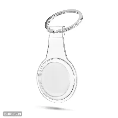 Careflection Premium Holder with Keyring for Apple Airtag Tranparent-Clear