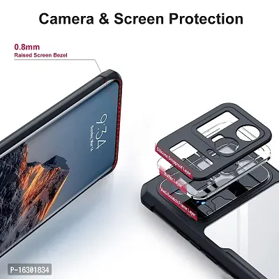 Careflection Premium Hybrid Bumper Camera Protection Case for Mi 11 Ultra Transparent Black Hard Acrylic PC Back TPU Case with Oleophobic Anti Dust Coating Slim Cover-thumb3