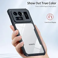 Careflection Premium Hybrid Bumper Camera Protection Case for Mi 11 Ultra Transparent Black Hard Acrylic PC Back TPU Case with Oleophobic Anti Dust Coating Slim Cover-thumb1